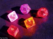 Gaming dice for fantasy role-playing games